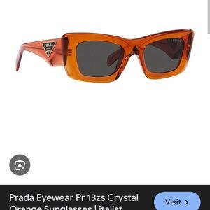 Prada Crystal Orange Sunglasses